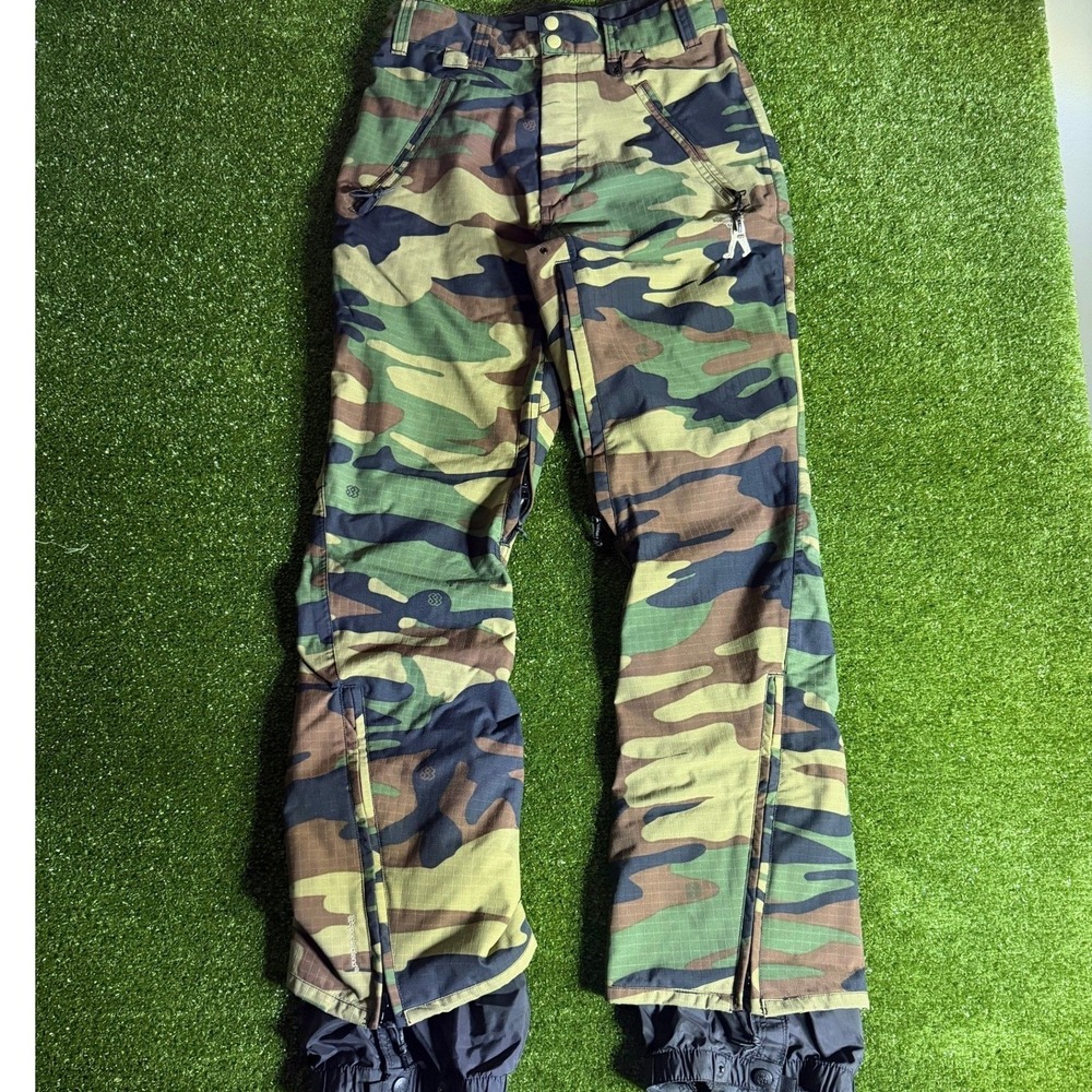 Special Blend Snowboard Pants Mens XS Camo 10K Ripstop Snow Ski Camouflage